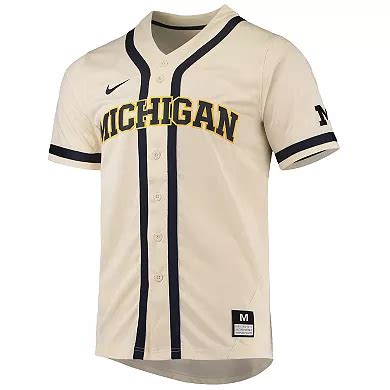 Nike Michigan Wolverines Natural Replica Baseball Jersey